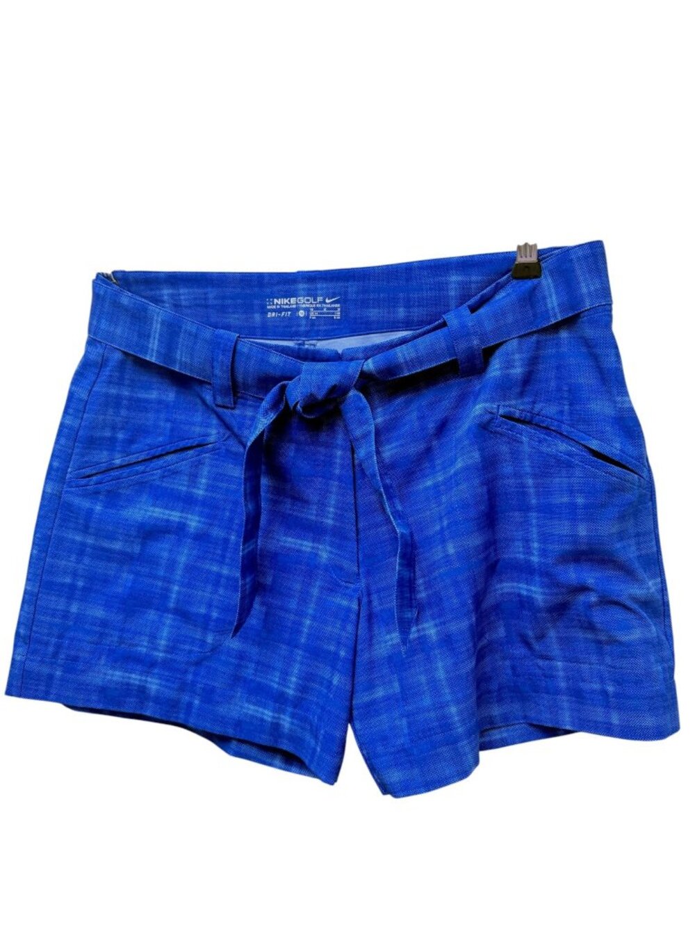 Nike Women's Dri-FIT Golf Shorts Size Medium Royal Blue Geo Print Sportswear